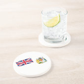 Dessous De Verre En Grès Drapeau du Territoire antarctique britannique (Côté)