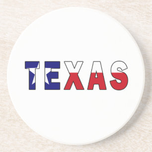 Dessous De Verre En Grès Drapeau du Texas