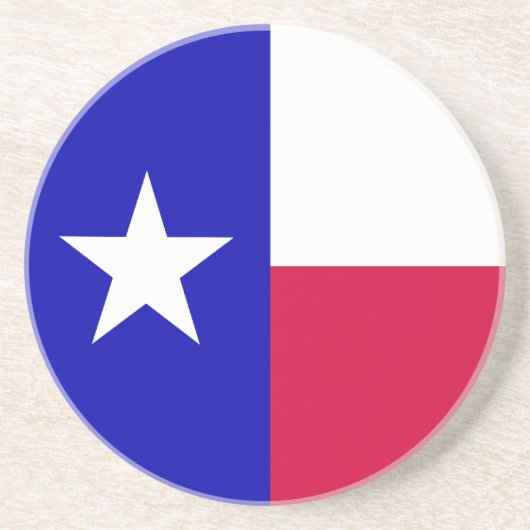 Dessous De Verre En Grès Drapeau du Texas (Devant)