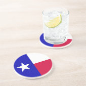 Dessous De Verre En Grès Drapeau du Texas (Côté)