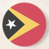 Dessous De Verre En Grès Drapeau du Timor oriental (Devant)