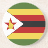 Dessous De Verre En Grès drapeau du Zimbabwe (Devant)