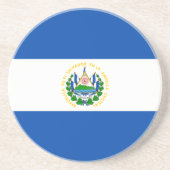 Dessous De Verre En Grès Drapeau El Salvador (Devant)