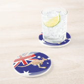 Dessous De Verre En Grès Drapeau en lustré australien (Côté)