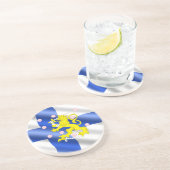 Dessous De Verre En Grès Drapeau finlandais (Côté)