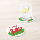 Dessous De Verre En Grès Drapeau gallois Cymru (Côté)