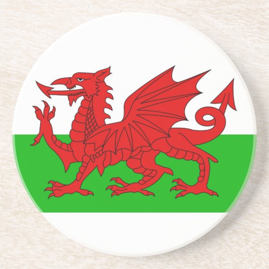 Dessous De Verre En Grès Drapeau Gallois / Pays de Galles - Cymru haute qua (Devant)