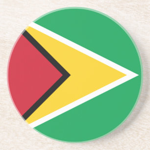 Dessous De Verre En Grès Drapeau Guyana