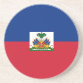 Dessous De Verre En Grès Drapeau Haïti (Devant)