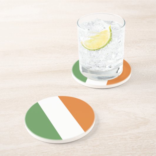 Dessous De Verre En Grès Drapeau irlandais (Côté)