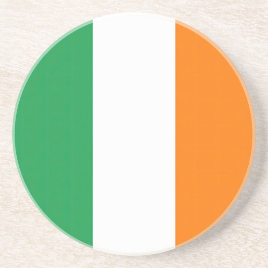 Dessous De Verre En Grès Drapeau Irlande Tricolore (Devant)