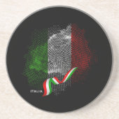 Dessous De Verre En Grès Drapeau italien (Devant)