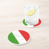 Dessous De Verre En Grès Drapeau italien (Côté)