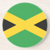 Dessous De Verre En Grès Drapeau Jamaïque  (Devant)