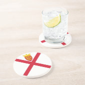 Dessous De Verre En Grès Drapeau Jersey (Côté)