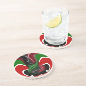 Dessous De Verre En Grès Drapeau Kényan en effervescence : un art moderne d (Côté)