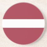 Dessous De Verre En Grès Drapeau Lettonie<br><div class="desc">Drapeau patriotique de Lettonie.</div>