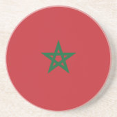 Dessous De Verre En Grès Drapeau Maroc (Devant)
