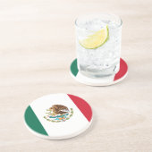 Dessous De Verre En Grès Drapeau Mexicain - Drapeau du Mexique (Côté)