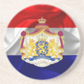 Dessous De Verre En Grès Drapeau néerlandais (Devant)