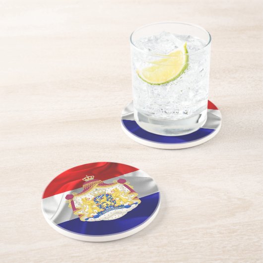 Dessous De Verre En Grès Drapeau néerlandais (Côté)