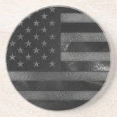 Dessous De Verre En Grès Drapeau noir (Devant)