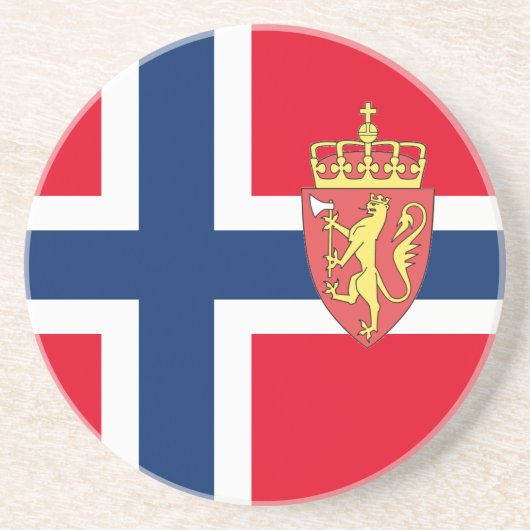 Dessous De Verre En Grès Drapeau norvégien (Devant)