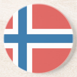 Dessous De Verre En Grès Drapeau norvégien