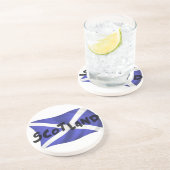 Dessous De Verre En Grès Drapeau ondoyant d'Écosse (Côté)