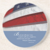 Dessous De Verre En Grès Drapeau patriotique américain (Devant)