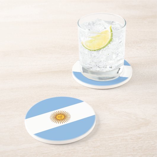 Dessous De Verre En Grès Drapeau patriotique argentin (Côté)