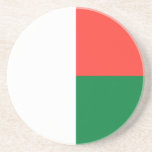 Dessous De Verre En Grès Drapeau patriotique de Madagascar<br><div class="desc">Drapeau patriotique de Madagascar.</div>