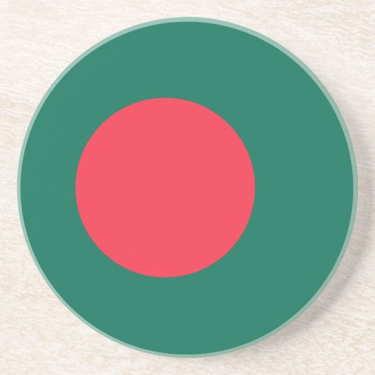 Dessous De Verre En Grès Drapeau patriotique du Bangladesh (Devant)