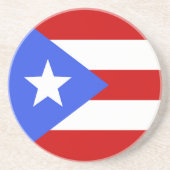 Dessous De Verre En Grès Drapeau Porto Rico (Devant)