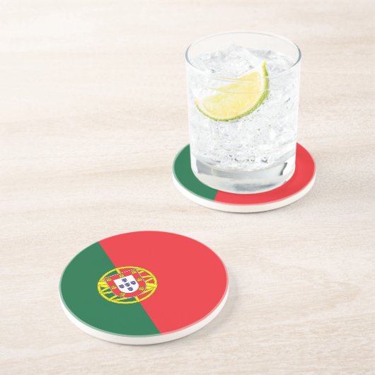 Dessous De Verre En Grès Drapeau Portugal (Côté)