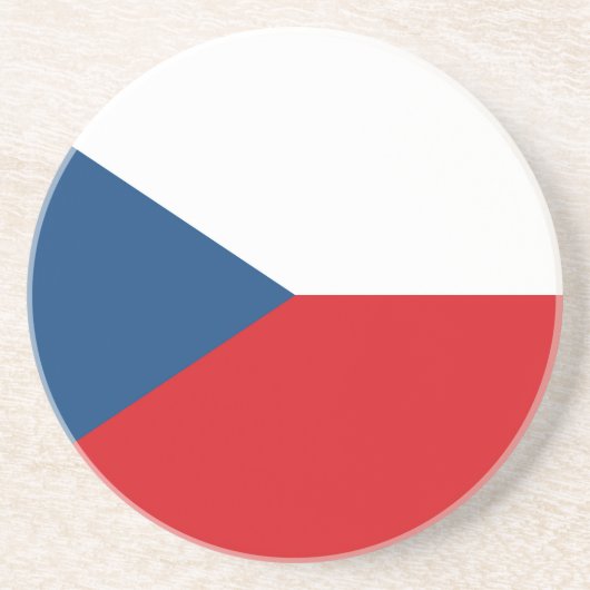 Dessous De Verre En Grès Drapeau République tchèque (Devant)