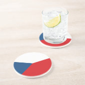 Dessous De Verre En Grès Drapeau République tchèque (Côté)