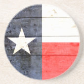 Dessous De Verre En Grès Drapeau rustique du Texas (Devant)