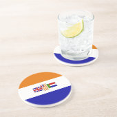 Dessous De Verre En Grès Drapeau sud-africain (Côté)