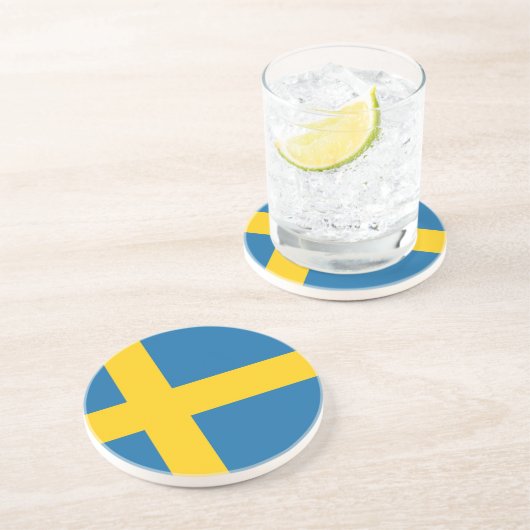 Dessous De Verre En Grès Drapeau Suède (Côté)