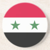 Dessous De Verre En Grès Drapeau syrien (Devant)