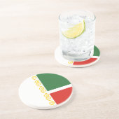 Dessous De Verre En Grès Drapeau tchétchène (Côté)