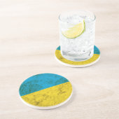 Dessous De Verre En Grès Drapeau ukrainien rocailleux (Côté)