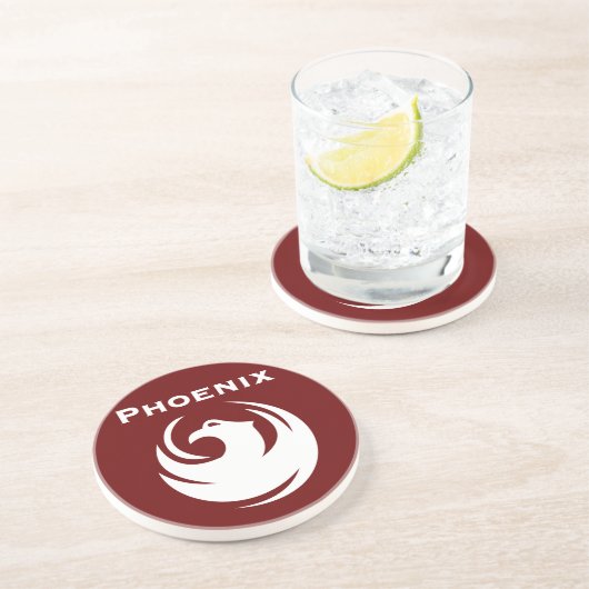 Dessous De Verre En Grès Drapeau urbain de Phoenix (Côté)