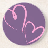 Dessous De Verre En Grès Drawn Hearts (Devant)