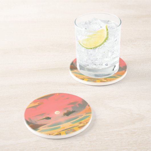 Dessous De Verre En Grès Dream World (Côté)