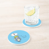 Dessous De Verre En Grès Drôle Christian Noël mignon Mouton Dessin (Côté)