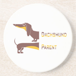 Dessous De Verre En Grès Drôle mignon dachshund pour parent chien long