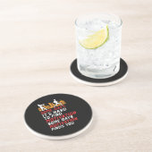 Dessous De Verre En Grès Drôle Motivation De Course À La Course Poursuivie  (Côté)