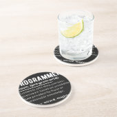 Dessous De Verre En Grès Drôle Programmer Code Développeur Définition (Côté)